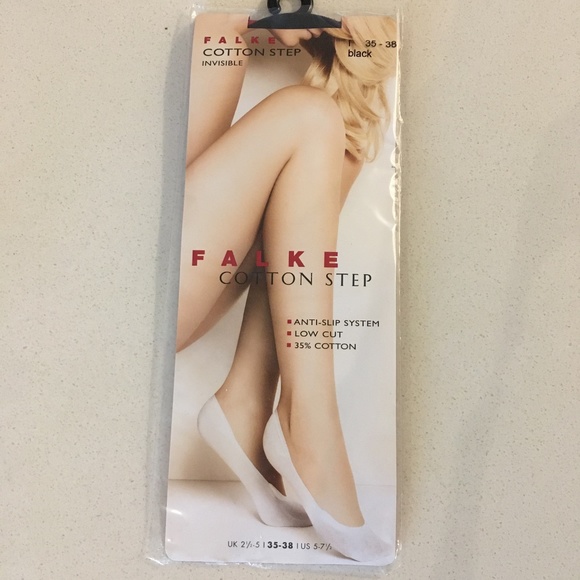 Falke Cotton Step Invisible Socks in Black - Picture 1 of 5